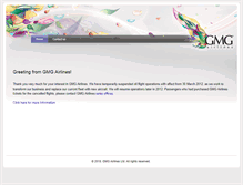 Tablet Screenshot of gmgairlines.com